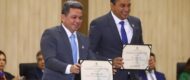 Governador reeleito Wilson Lima, e vice-governador Tadeu de Souza são diplomados pela Justiça Eleitoral
