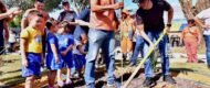 Prefeito David Almeida vistoria revitalização da praça de alimentação do Dom Pedro