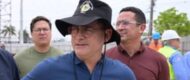 Prefeito David Almeida realiza vistoria técnica em obra do complexo viário ‘Rei Pelé’