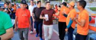 Prefeito David Almeida vistoria obra da lagoa do Bombeamento, que terá primeiro pedalinho público de Manaus